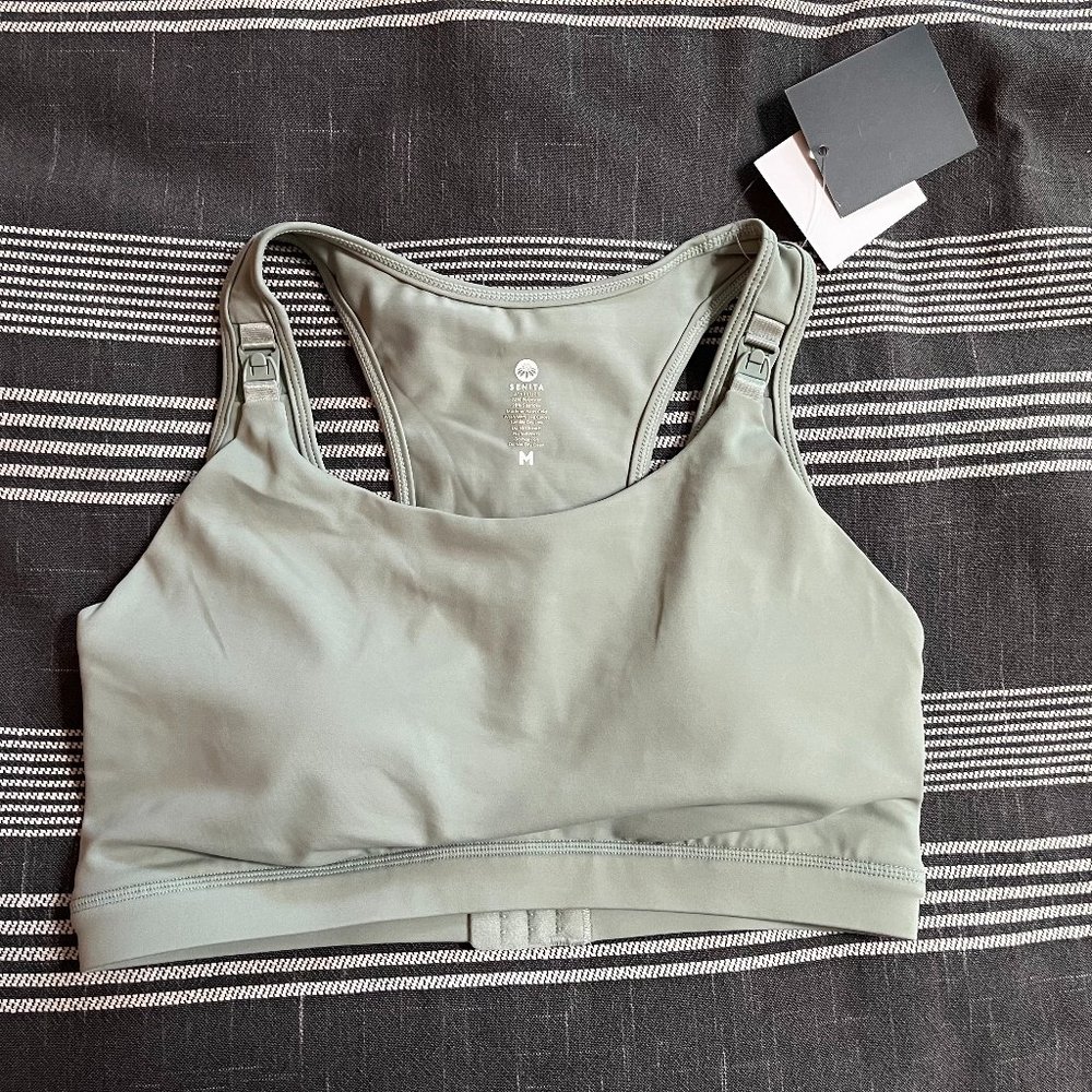 NWT - Senita Athletics Go With the Flow Nursing Sports Bra